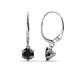 1 - Calla Black Diamond (5mm) Solitaire Dangling Earrings 