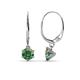 1 - Calla Lab Created Alexandrite (5mm) Solitaire Dangling Earrings 