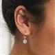 3 - Calla Lab Grown Diamond (5mm) Solitaire Dangling Earrings 