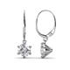 1 - Calla White Sapphire (6mm) Solitaire Dangling Earrings 