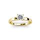 3 - Annora Princess Cut Forever One Moissanite Solitaire Engagement Ring 
