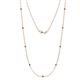 1 - Adia (9 Stn/2mm) Black Diamond on Cable Necklace 
