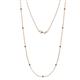1 - Adia (9 Stn/2mm) London Blue Topaz on Cable Necklace 