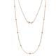 1 - Adia (9 Stn/2mm) Yellow Diamond on Cable Necklace 