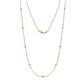 1 - Adia (9 Stn/2mm) Lab Grown Diamond on Cable Necklace 