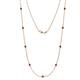 1 - Adia (9 Stn/2.3mm) Ruby on Cable Necklace 