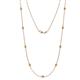 1 - Adia (9 Stn/2.3mm) Citrine on Cable Necklace 