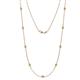 1 - Adia (9 Stn/2.3mm) Peridot on Cable Necklace 