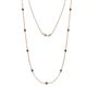 1 - Adia (9 Stn/2.3mm) Black Diamond on Cable Necklace 