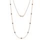 1 - Adia (9 Stn/2.3mm) Blue Diamond on Cable Necklace 