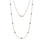 1 - Adia (9 Stn/2.3mm) Lab Created Alexandrite on Cable Necklace 