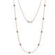 1 - Adia (9 Stn/2.7mm) Ruby on Cable Necklace 