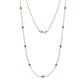 1 - Adia (9 Stn/2.7mm) Green Garnet on Cable Necklace 