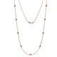 1 - Adia (9 Stn/2.7mm) Amethyst on Cable Necklace 
