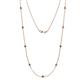 1 - Adia (9 Stn/2.7mm) Iolite on Cable Necklace 