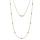 1 - Adia (9 Stn/2.7mm) Peridot on Cable Necklace 
