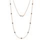 1 - Adia (9 Stn/2.7mm) Black Diamond on Cable Necklace 