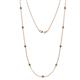 1 - Adia (9 Stn/2.7mm) Smoky Quartz on Cable Necklace 