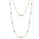1 - Adia (9 Stn/2.7mm) London Blue Topaz on Cable Necklace 
