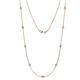 1 - Adia (9 Stn/2.7mm) Lab Grown Diamond on Cable Necklace 