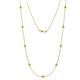 Adia (9 Stn/3mm) Citrine on Cable Necklace 