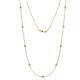 Adia (9 Stn/3mm) Diamond on Cable Necklace 