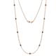 1 - Adia (9 Stn/3mm) London Blue Topaz on Cable Necklace 
