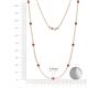 2 - Adia (9 Stn/3.4mm) Ruby on Cable Necklace 