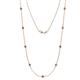 1 - Adia (9 Stn/3.4mm) Iolite on Cable Necklace 