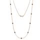 1 - Adia (9 Stn/3.4mm) Black Diamond on Cable Necklace 