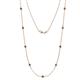 1 - Adia (9 Stn/3.4mm) London Blue Topaz on Cable Necklace 
