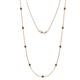 1 - Adia (9 Stn/3.4mm) Lab Created Alexandrite on Cable Necklace 