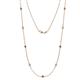 1 - Adia (9 Stn/2.3mm) Iolite and Diamond on Cable Necklace 