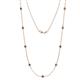 1 - Adia (9 Stn/4mm) Iolite on Cable Necklace 