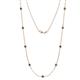 1 - Adia (9 Stn/4mm) London Blue Topaz on Cable Necklace 