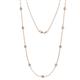 1 - Adia (9 Stn/4mm) Diamond on Cable Necklace 
