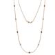 1 - Adia (9 Stn/2.3mm) Black Diamond and White Lab Grown Diamond on Cable Necklace 