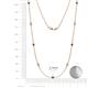 2 - Adia (9 Stn/2.3mm) Lab Grown Diamond and Alexandrite on Cable Necklace 