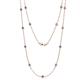 1 - Lien (13 Stn/3.4mm) Tanzanite on Cable Necklace 