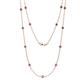 1 - Lien (13 Stn/3.4mm) Amethyst on Cable Necklace 