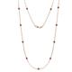 1 - Asta (11 Stn/2.7mm) Ruby on Cable Necklace 
