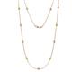 1 - Asta (11 Stn/2.7mm) Peridot on Cable Necklace 