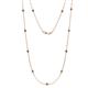 1 - Asta (11 Stn/2.7mm) Smoky Quartz on Cable Necklace 