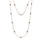 1 - Asta (11 Stn/3.4mm) Ruby on Cable Necklace 