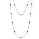 1 - Asta (11 Stn/3.4mm) Black Diamond on Cable Necklace 