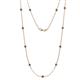 1 - Asta (11 Stn/3.4mm) London Blue Topaz on Cable Necklace 