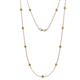 1 - Asta (11 Stn/3.4mm) Yellow Diamond on Cable Necklace 