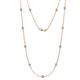 1 - Asta (11 Stn/3.4mm) Lab Grown Diamond on Cable Necklace 