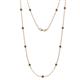 1 - Asta (11 Stn/3.4mm) Lab Created Alexandrite on Cable Necklace 