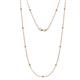 1 - Asta (11 Stn/2mm) Petite Yellow Diamond and Diamond on Cable Necklace 